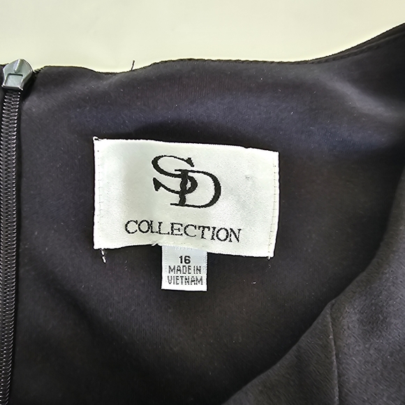 SD Collection Black Fit & Flare Dress 16 Minimalist, Classic, Modcore Style - Picture 4 of 10